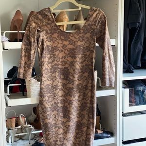 American Apparel Nude Lace Dress